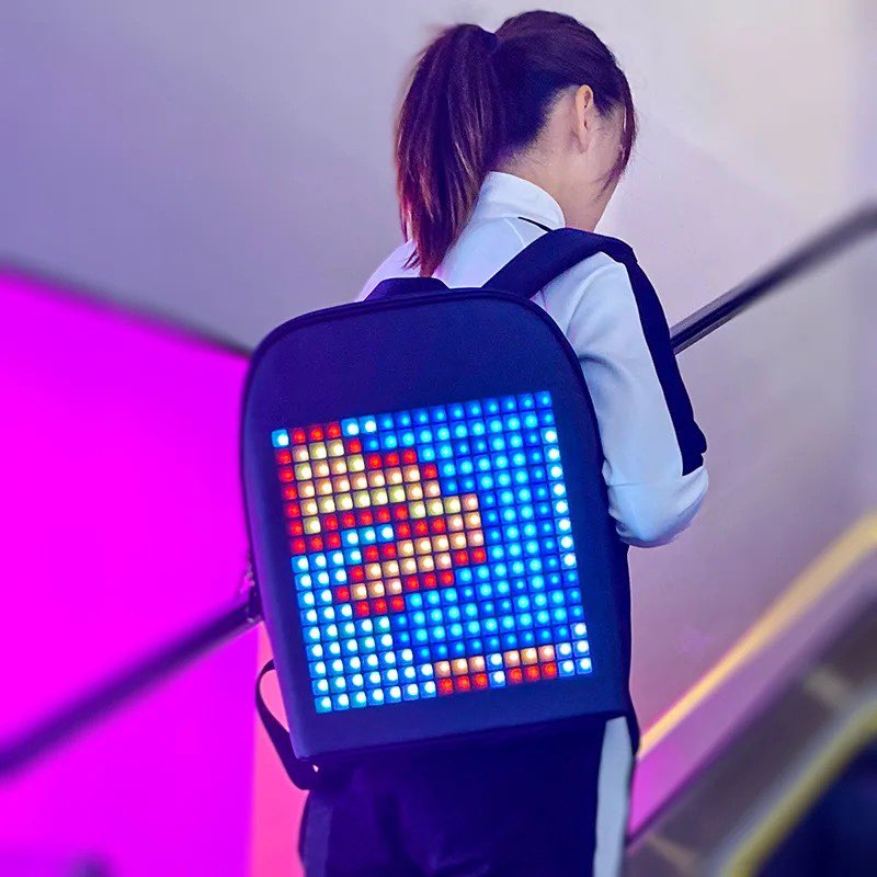 Mochila con Pantalla Led Inteligente