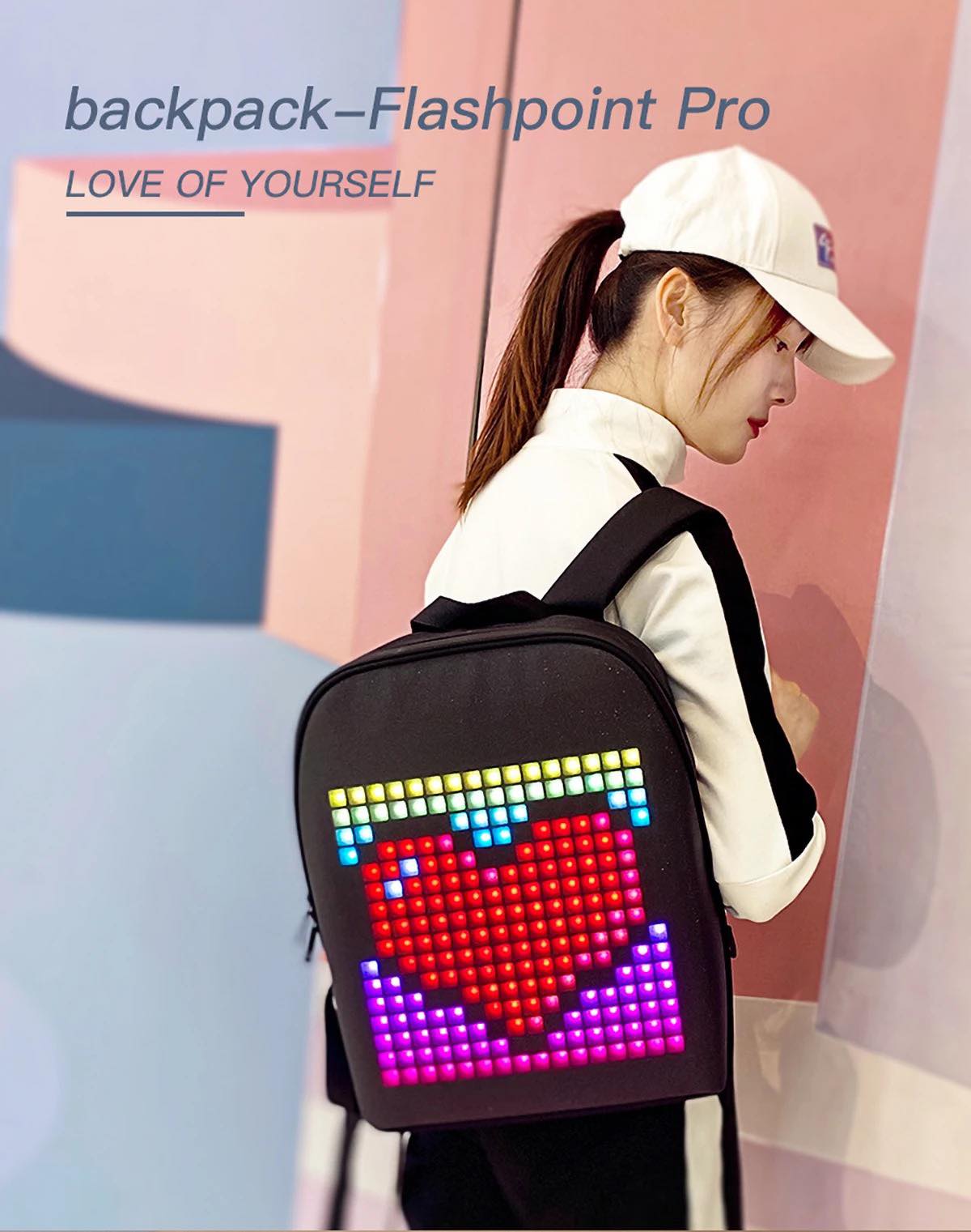 Mochila con Pantalla Led Inteligente